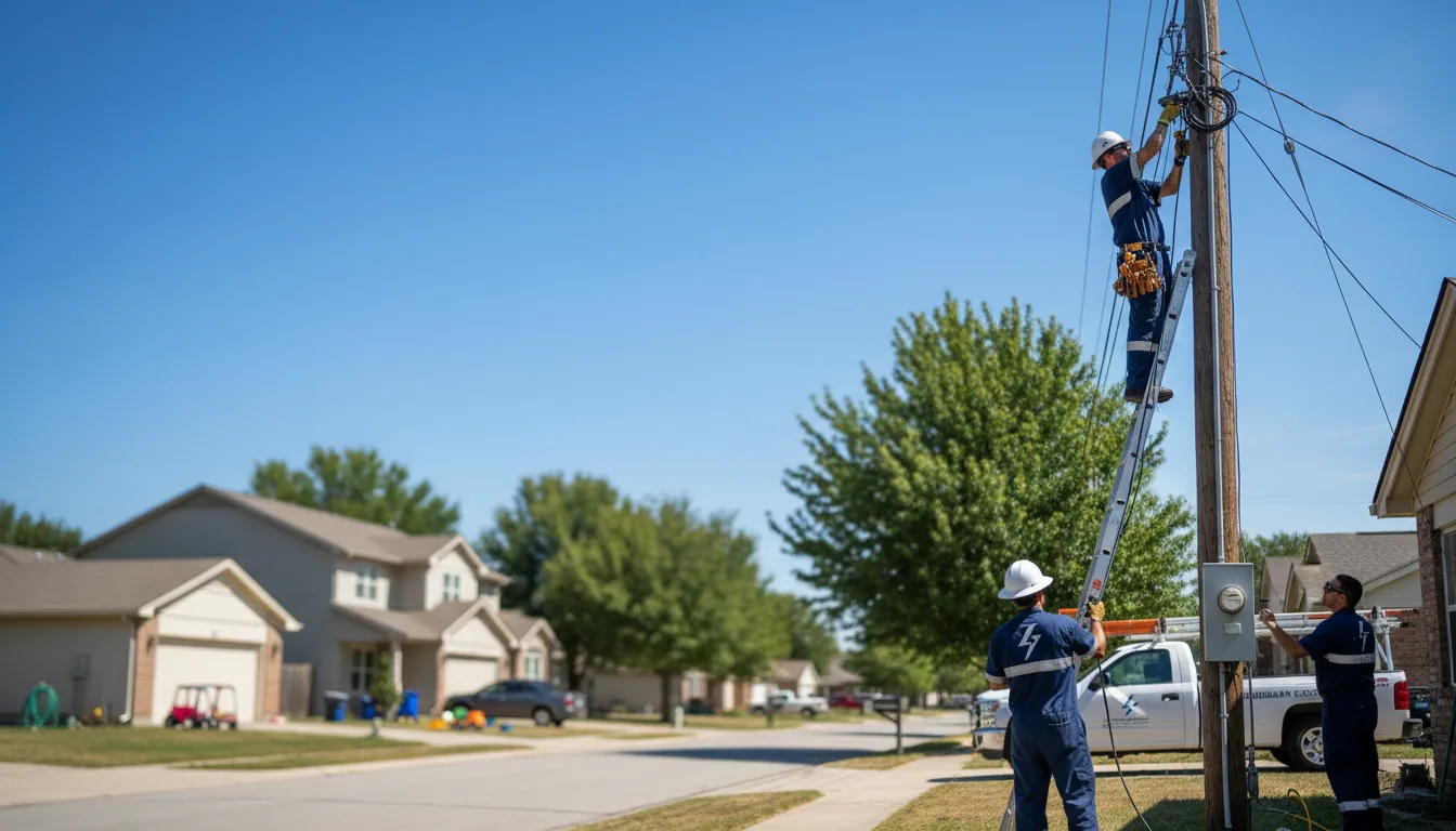 Residential electrician providing installation services in Harrisburg, NE